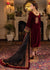 RT1029-Velvet Winter Embroidered 3 Piece Dress With Organza embroidered Dopata