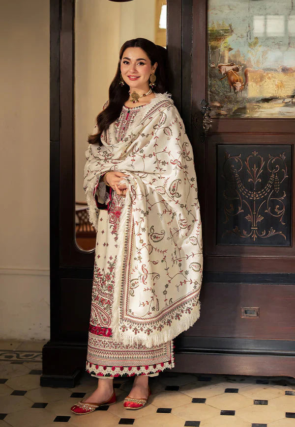 RT1247-Asim Jofa - Winter 3PC Dhanak Embroidered Suit