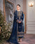 1061-WINTER Embroidered Velvet Three piece With Embridered Chiffon Duppatta