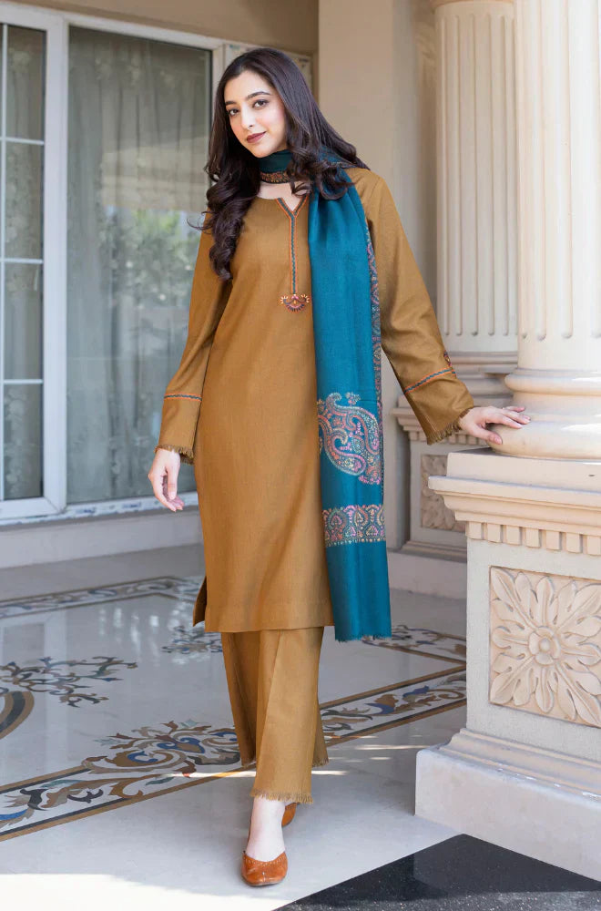 RT1235-Asling - Winter 3PC Dhanak Embroidered Suit