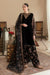 RT1030-Winter Embroidered Velvet Dress With Organza embroidered Dopata