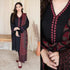 Winter Unstitched 3PCs Dhanak Embroidered Dress With Dhanak Embroidered Shawl-RT1128