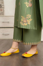 RT1140-WINTER 3PC Dhannak Embroidered suit with Printed Shawll