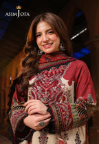 RT1257-Asim Jofa - Winter 3PC Karandi Digital Print Dress