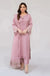 RT1059-winter Linen Unstitched 3 Piece Embroidered Dress with Embroidered Organza Duppatta