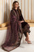 RT1114-Winter Velvet Unstitched 3PCs Embroidered Dress With Organza Dupatta