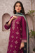 RT1068-WINTER 3PC Dhannak Embroidered suit with Printed Shawll