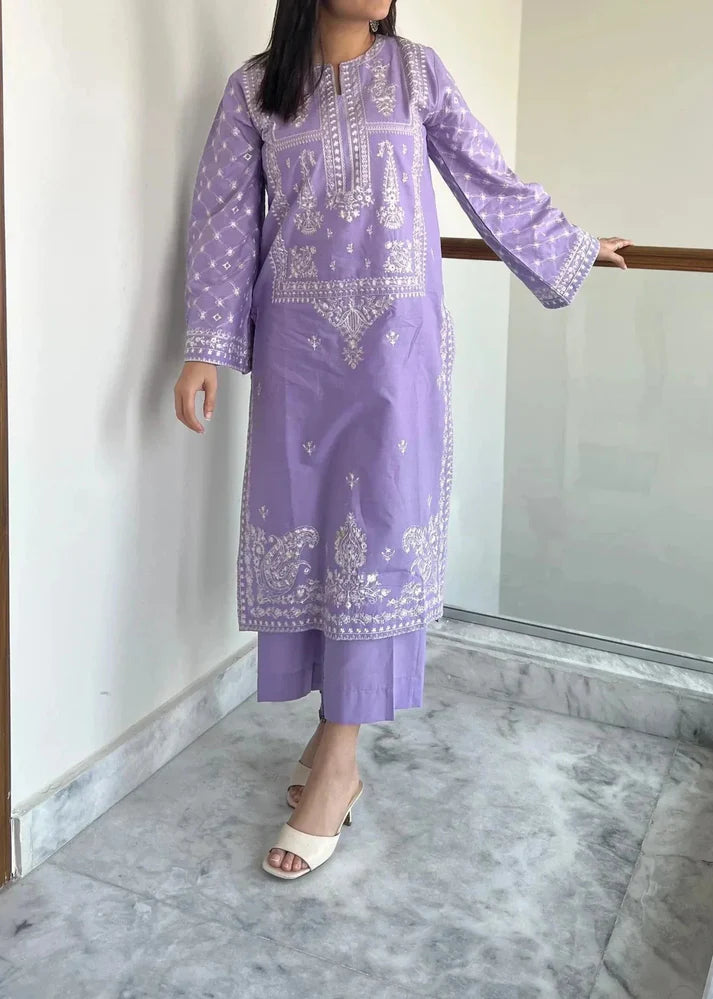 RT935-Sapphire 2Pc Embroidered Lawn Suite With Fully Embroidered trouser