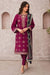 RT1068-WINTER 3PC Dhannak Embroidered suit with Printed Shawll