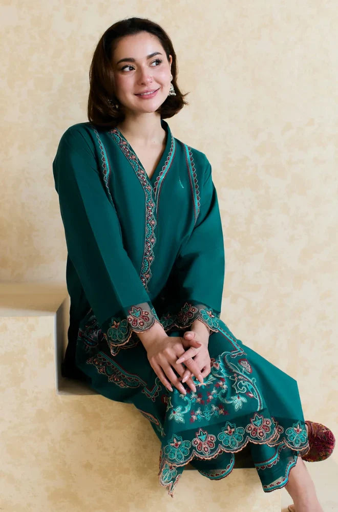 RT1232-Mishkaa - Winter 2PC Dhanak Embroidered Suit