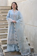RT936- QALAMKAR 3PC Lawn Embroidered Suit