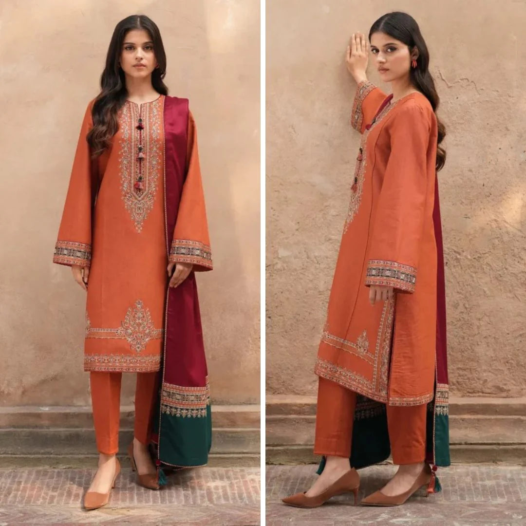 RT914 - Jazmin 3 Piece Embroidered Lawn Suit