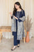 RT1073- WINTER 3PC Dhannak Embroidered suit with Printed Shawll