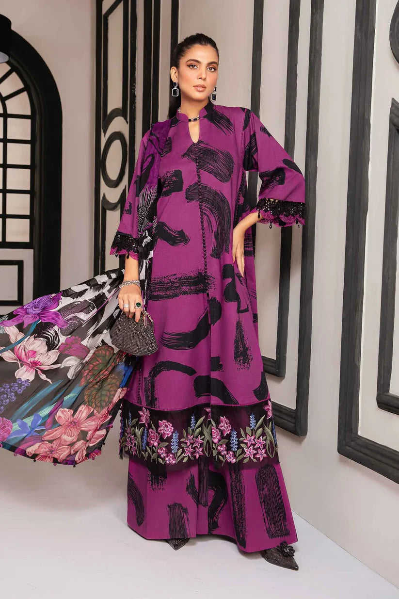 RT870-3 Piece Unstitched Digital Printed Airjet Lawn Suit