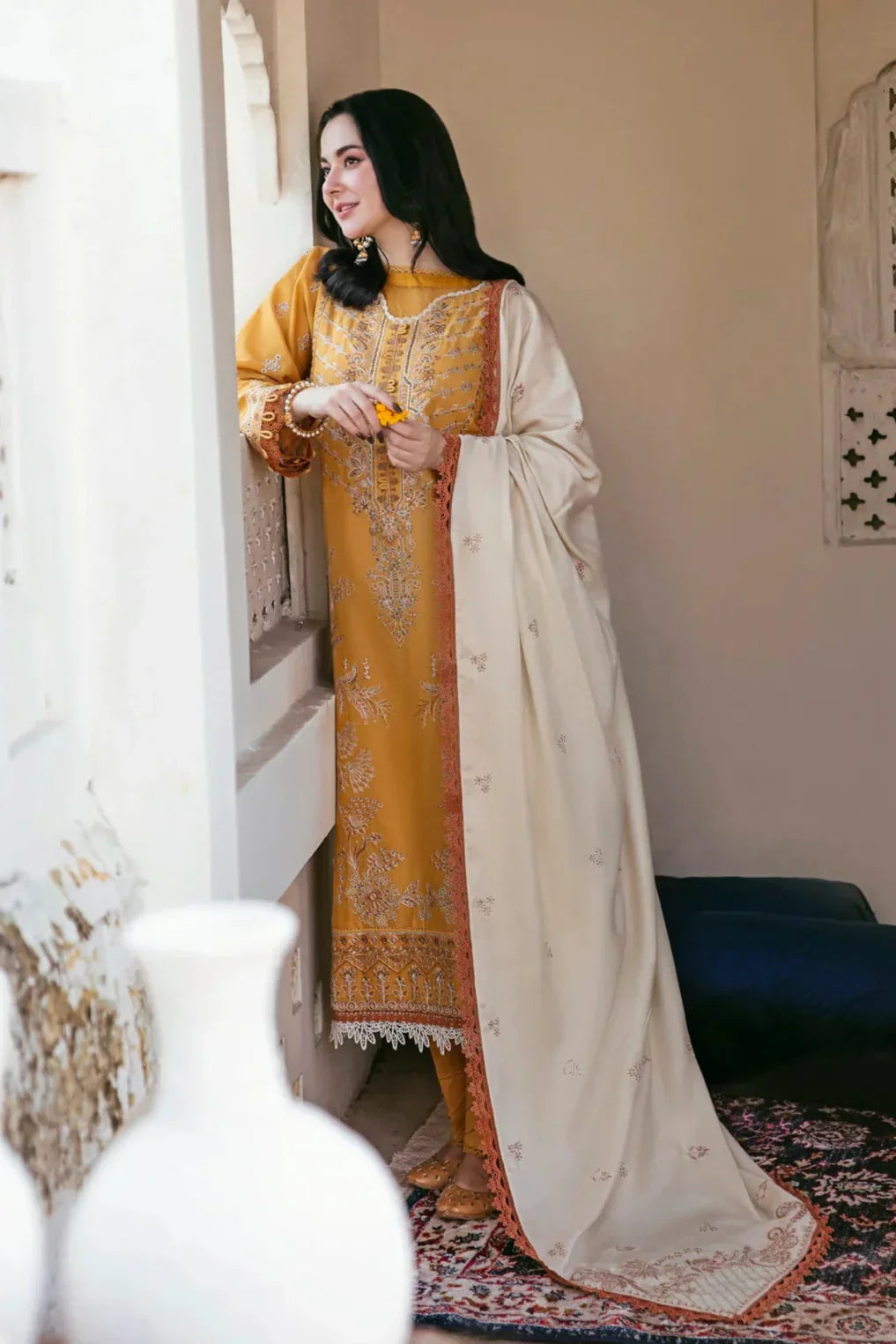 RT1226-Florent - Winter 3PC Dhanak Embroidered Suit