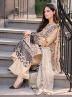 RT948-Breeze- 3PC Lawn Embroidered Suit