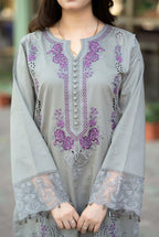 RT940 - Mushq - 3PC Lawn ChickenKari Embroidered Suit