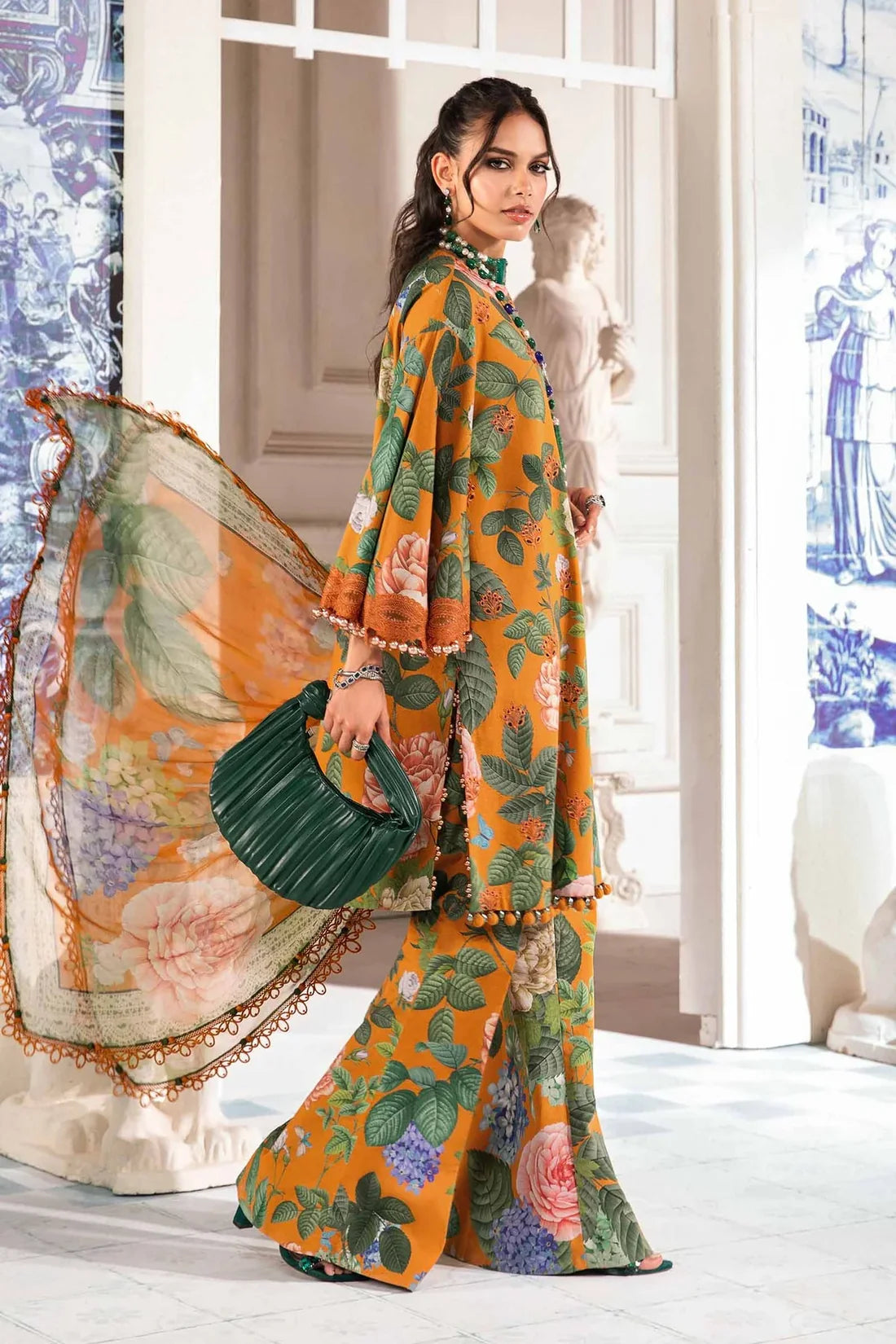 RT867-3 Piece Unstitched Digital Printed Airjet Lawn Suit