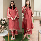 RT934-Zara shahjahan 2Pc Embroidered Lawn Suite With Fully Embroidered trouser