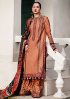 RT1221-Hussain Rehar - Winter 3PC Dhanak Embroidered Suit