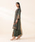 Winter Unstitched 3PCs Dhanak Embroidered Dress With Dhanak Printed Shawl-RT1124