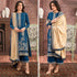 RT1109-WINTER 3-Pc Embroidered Dhanak Suit with Heavy Embroidered Dhanak Shawll