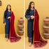 RT1116-WINTER 3-Pc Embroidered Dhanak Suit with Heavy Embroidered Dhanak Shawll