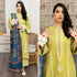 RT1133-WINTER 3PC Dhannak Embroidered suit with Printed Shawll