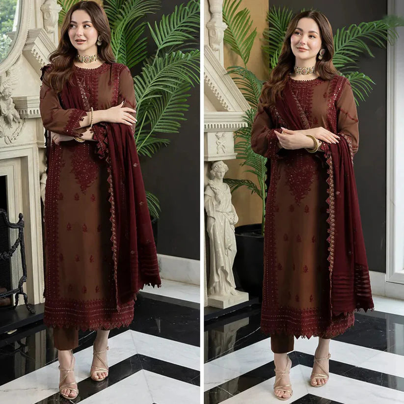 RT911- ASIM JOFA SUMMER 3PC LAWN EMBROIDERED