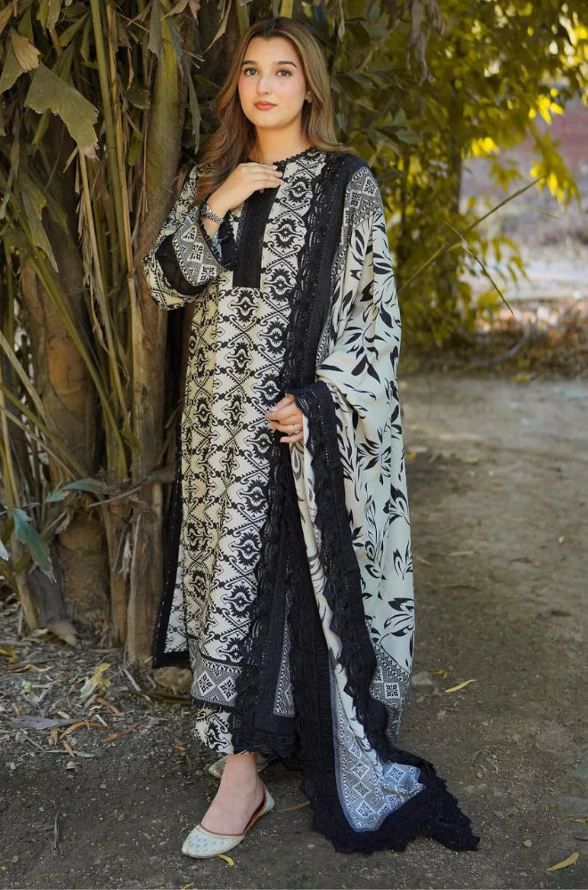 RT1997-Sapphire - Winter 3PC Karandi Digital Print Dress