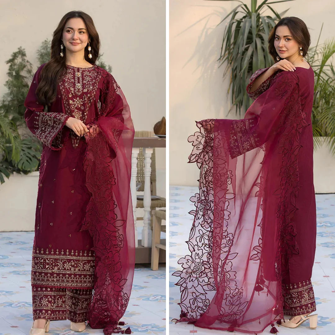 RT942 - Allys 3PC Lawn Embroidered Suit