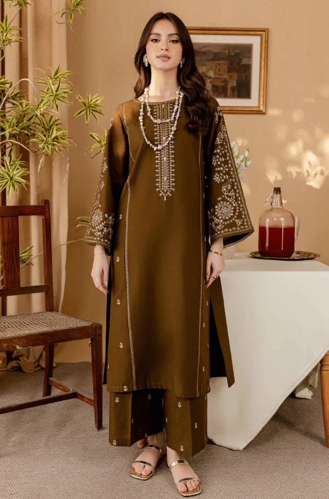 RT1234-Batik - Winter 2PC Dhanak Embroidered Suit