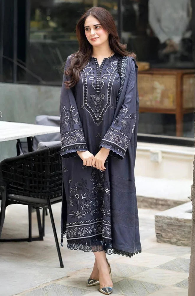 RT1250-Libass - Winter 3PC Dhanak Embroidered Suit