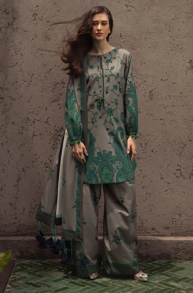 RT1260-Charizma - Winter 3PC Karandi Digital Print Dress