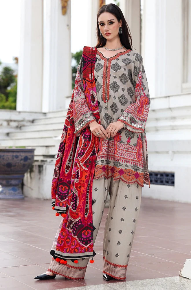 RT1262-Charizma - Winter 3PC Karandi Digital Print Dress
