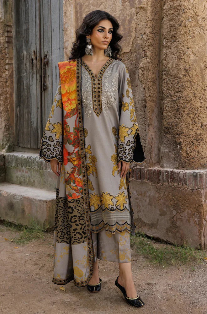 RT1266-Charizma - Winter 3PC Karandi Digital Print Dress