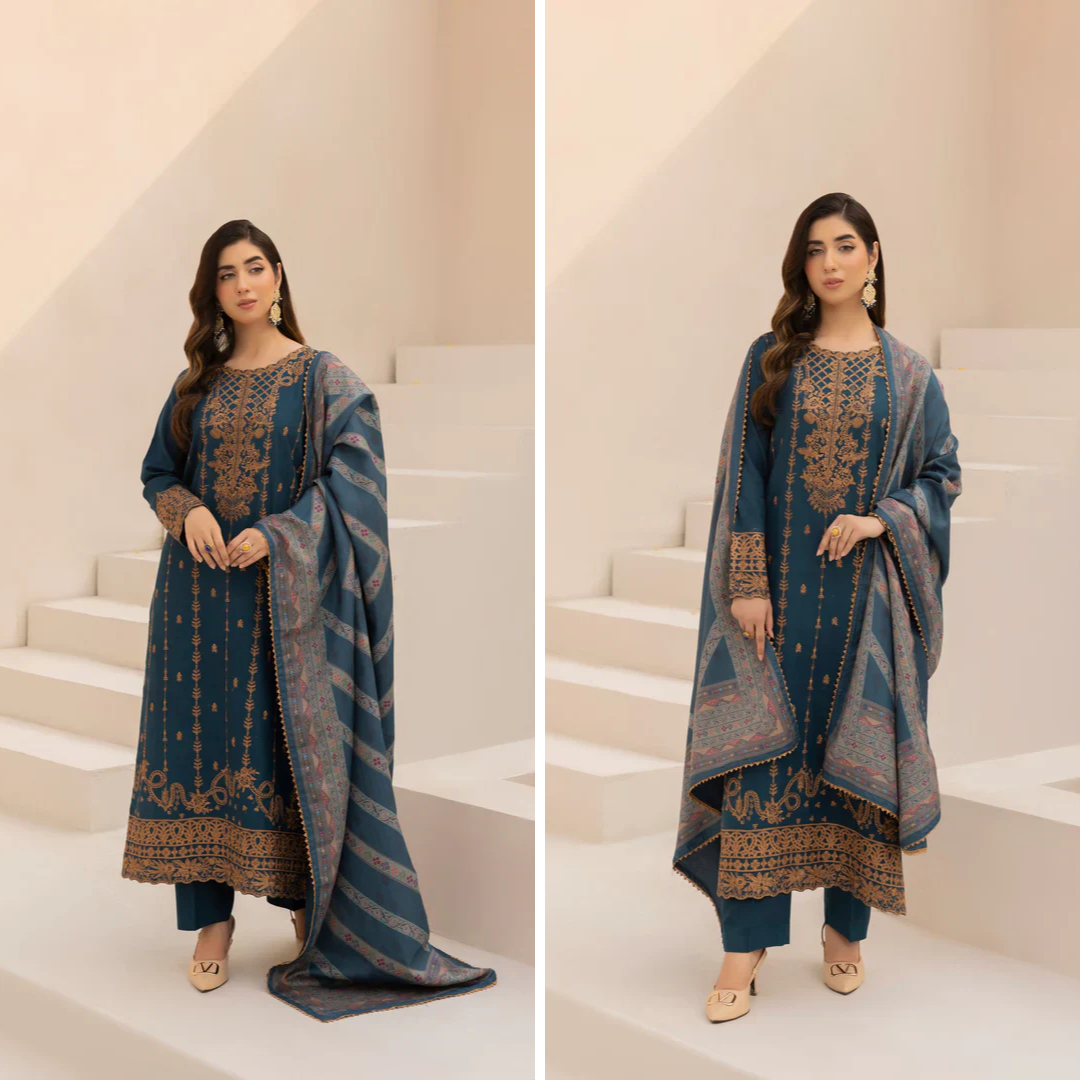 RT1223-Mohagni - Winter 3PC Dhanak Embroidered Suit