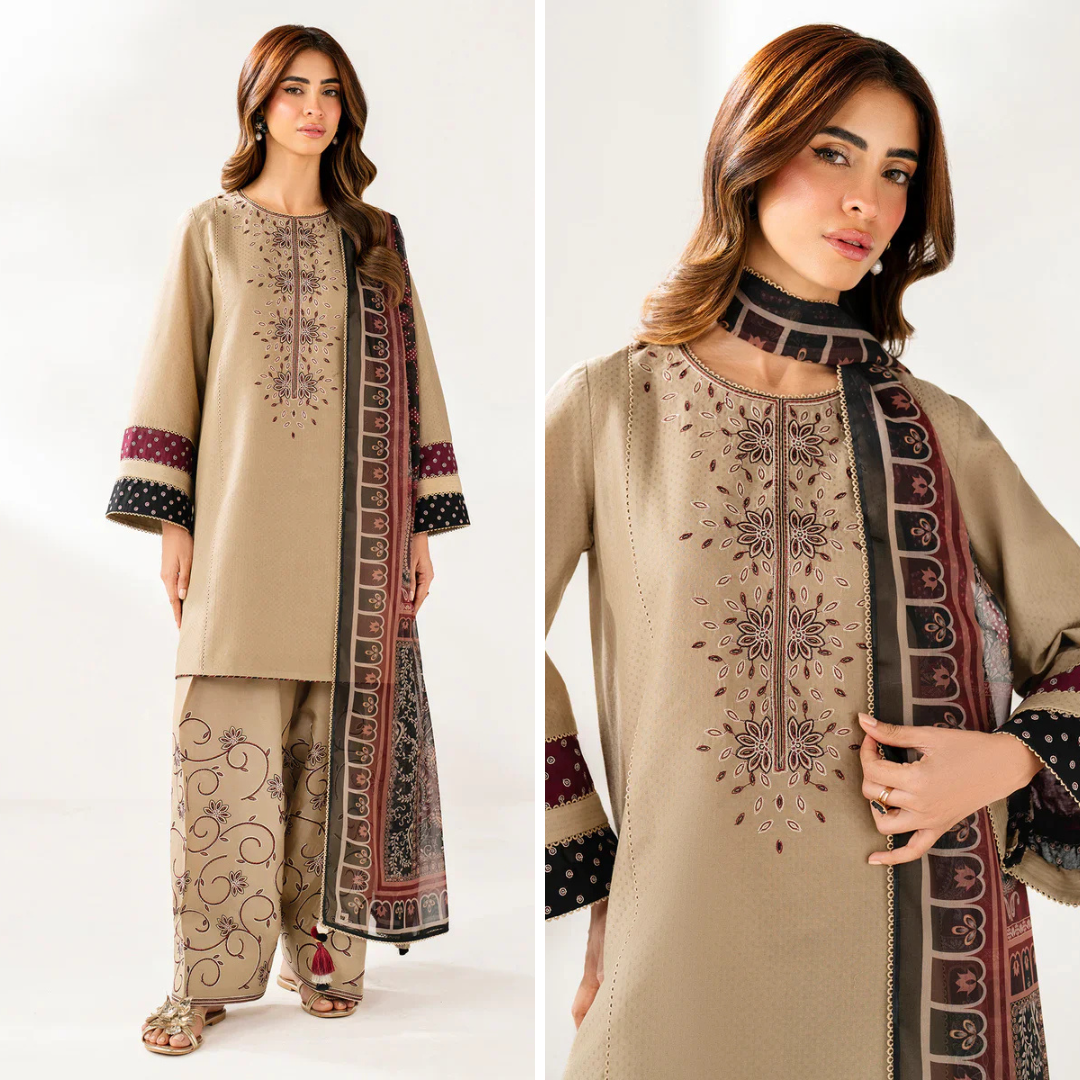 RT1231-Jazmin - Winter 3PC Dhanak Embroidered Suit