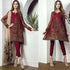 Baroque - 3PC Heavy Embroidered Lawn Shirt With Embroidered Organza Dupatta -RT500