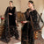 RT1030-Winter Embroidered Velvet Dress With Organza embroidered Dopata