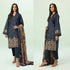 RT1048-WINTER 3PC Dhannak Embroidered suit with Printed Shawll