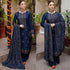 RT1106-WINTER 3PC Embroidered Shirt With Heavy Embroidered Dhanak Shawl