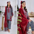 RT865-SUMMER 3PC Lawn Heavy Embroidered Shirt With Chffon Embroidered Dupatta