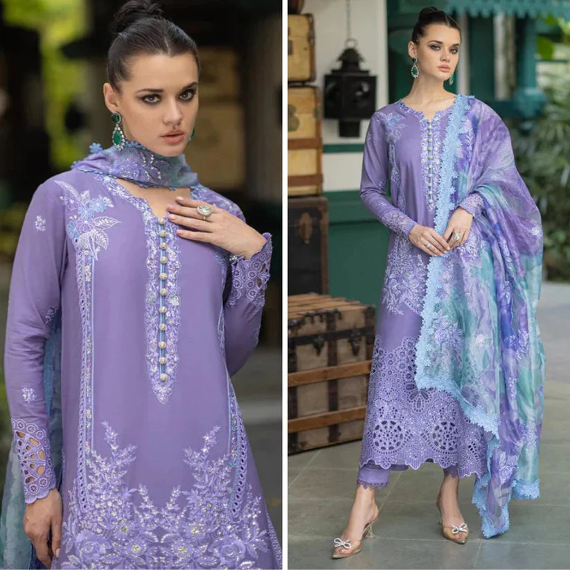 RT903 - Mushaq - 3PC Chickan Kari Embroidered Lawn Suit