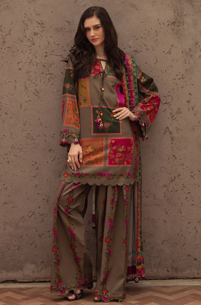 RT1254-Charizma - Winter 3PC Karandi Digital Print Dress