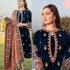 RT1211-Velvet 3PCs Winter Embroidered Dress With Dhanak Shawl