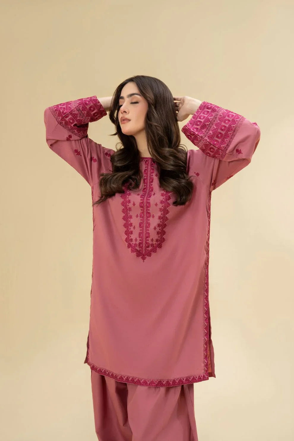 RT1233-Lazuli - Winter 2PC Dhanak Embroidered Suit