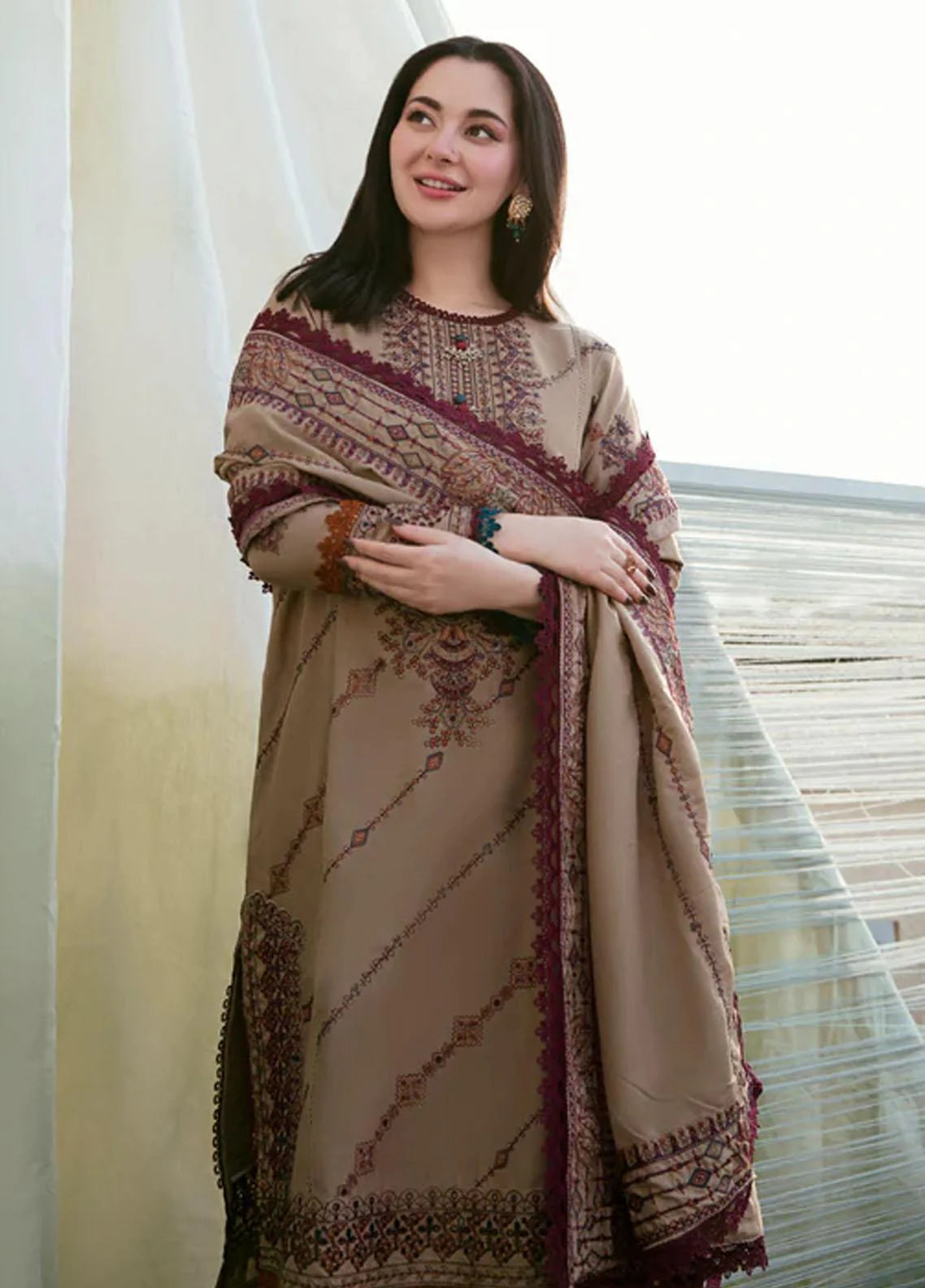 RT1228-Florent - Winter 3PC Dhanak Embroidered Suit