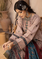 RT1236-Bin ilyas - Winter 3PC Dhanak Embroidered Suit