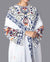 Embroidered 3pc Lawn dress with embroidered Chifoon Dupatta-RT523